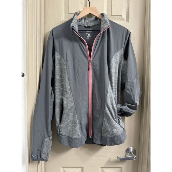 Mountain Hardwear Jackets & Blazers - Mountain Hardwear Women's XL Gray Mighty Power Hybrid Jacket Pockets Windbreaker